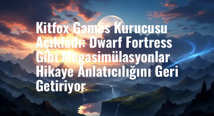 Kitfox Games Kurucusu Açıkladı: Dwarf Fortress Gibi Megasimülasyonlar Hikaye Anlatıcılığını Geri Getiriyor