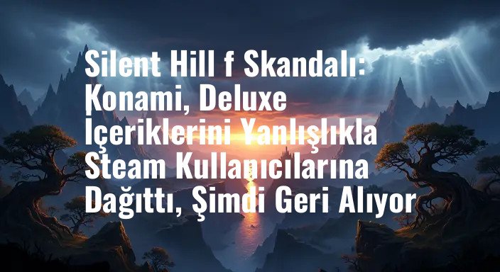 Silent Hill f Skandalı: Konami, Deluxe İçeriklerini Yanlışlıkla Steam Kullanıcılarına Dağıttı, Şimdi Geri Alıyor
