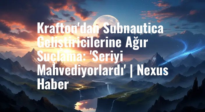 Krafton'dan Subnautica Geliştiricilerine Ağır Suçlama: 'Seriyi Mahvediyorlardı' | Nexus Haber