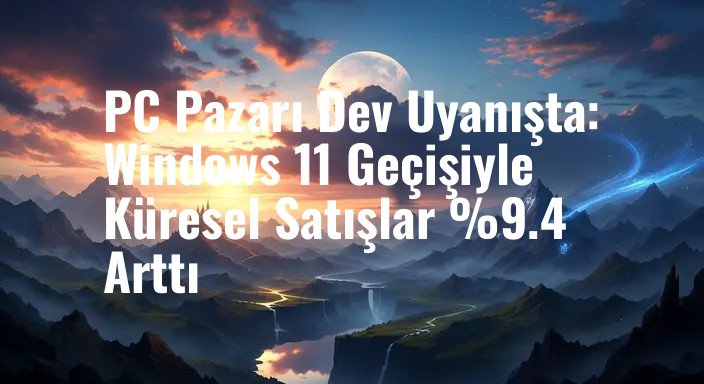 PC Pazarı Dev Uyanışta: Windows 11 Geçişiyle Küresel Satışlar %9.4 Arttı