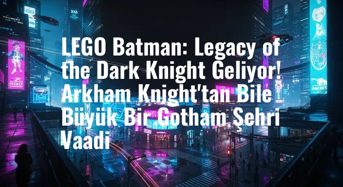 LEGO Batman: Legacy of the Dark Knight Geliyor! Arkham Knight'tan Bile Büyük Bir Gotham Şehri Vaadi