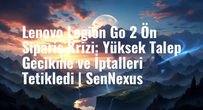 Lenovo Legion Go 2 Ön Sipariş Krizi: Yüksek Talep Gecikme ve İptalleri Tetikledi | SenNexus