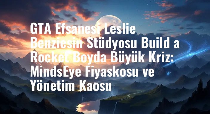 GTA Efsanesi Leslie Benziesin Stüdyosu Build a Rocket Boyda Büyük Kriz: MindsEye Fiyaskosu ve Yönetim Kaosu