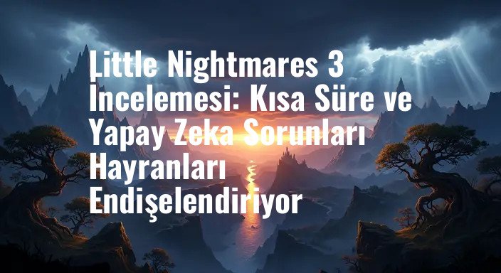 Little Nightmares 3 İncelemesi: Kısa Süre ve Yapay Zeka Sorunları Hayranları Endişelendiriyor