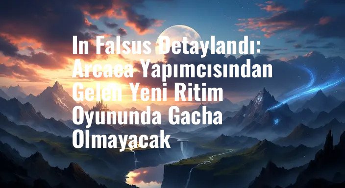 In Falsus Detaylandı: Arcaea Yapımcısından Gelen Yeni Ritim Oyununda Gacha Olmayacak