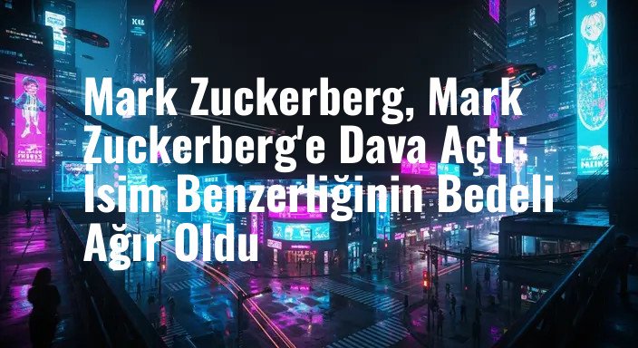Mark Zuckerberg, Mark Zuckerberg'e Dava Açtı: İsim Benzerliğinin Bedeli Ağır Oldu