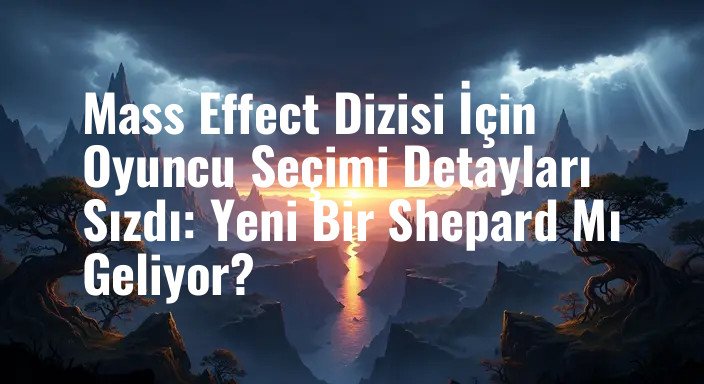 Mass Effect Dizisi İçin Oyuncu Seçimi Detayları Sızdı: Yeni Bir Shepard Mı Geliyor?