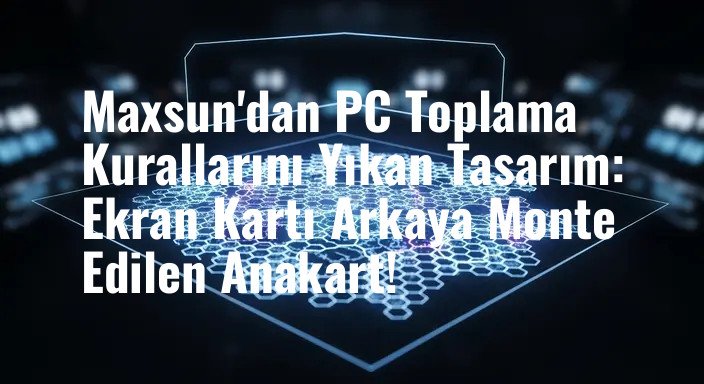 Maxsun'dan PC Toplama Kurallarını Yıkan Tasarım: Ekran Kartı Arkaya Monte Edilen Anakart!