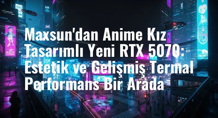 Maxsun'dan Anime Kız Tasarımlı Yeni RTX 5070: Estetik ve Gelişmiş Termal Performans Bir Arada