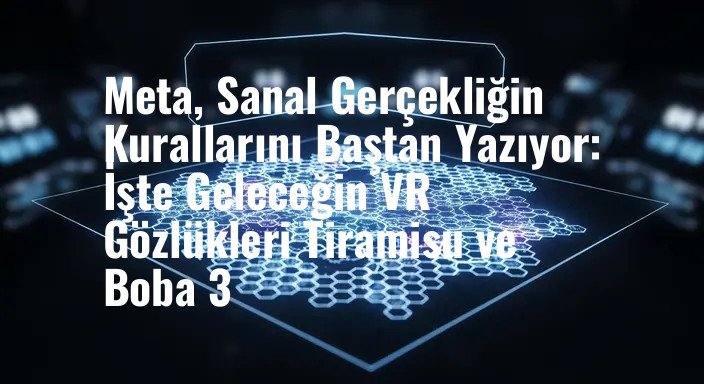 Meta, Sanal Gerçekliğin Kurallarını Baştan Yazıyor: İşte Geleceğin VR Gözlükleri Tiramisu ve Boba 3