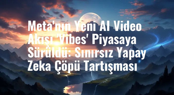 Meta'nın Yeni AI Video Akışı 'Vibes' Piyasaya Sürüldü: Sınırsız Yapay Zeka Çöpü Tartışması