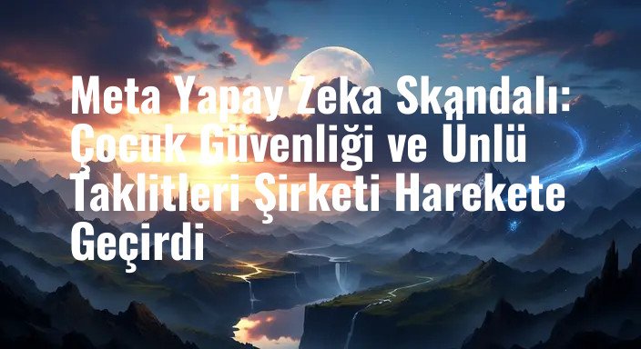 Meta Yapay Zeka Skandalı: Çocuk Güvenliği ve Ünlü Taklitleri Şirketi Harekete Geçirdi