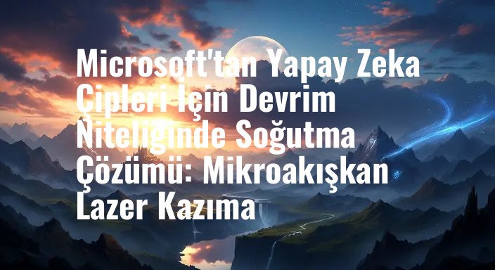 Microsoft'tan Yapay Zeka Çipleri İçin Devrim Niteliğinde Soğutma Çözümü: Mikroakışkan Lazer Kazıma