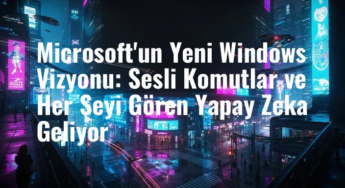 Microsoft'un Yeni Windows Vizyonu: Sesli Komutlar ve Her Şeyi Gören Yapay Zeka Geliyor