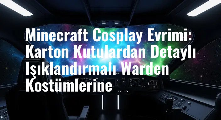 Minecraft Cosplay Evrimi: Karton Kutulardan Detaylı Işıklandırmalı Warden Kostümlerine