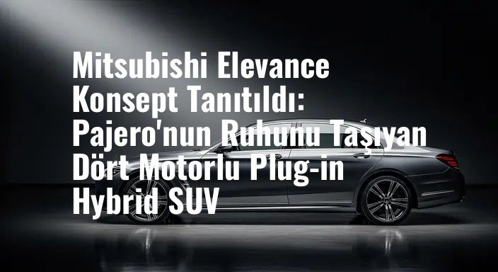 Mitsubishi Elevance Konsept Tanıtıldı: Pajero'nun Ruhunu Taşıyan Dört Motorlu Plug-in Hybrid SUV