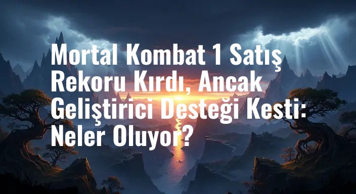 Mortal Kombat 1 Satış Rekoru Kırdı, Ancak Geliştirici Desteği Kesti: Neler Oluyor?