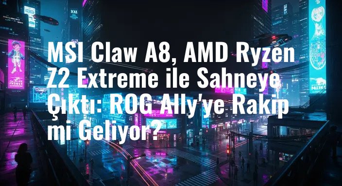 MSI Claw A8, AMD Ryzen Z2 Extreme ile Sahneye Çıktı: ROG Ally'ye Rakip mi Geliyor?