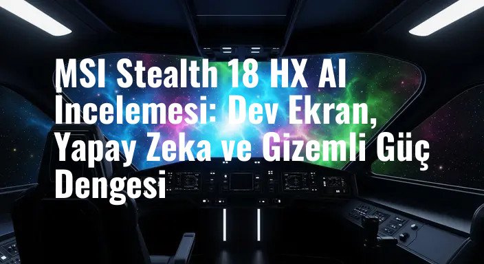 MSI Stealth 18 HX AI İncelemesi: Dev Ekran, Yapay Zeka ve Gizemli Güç Dengesi