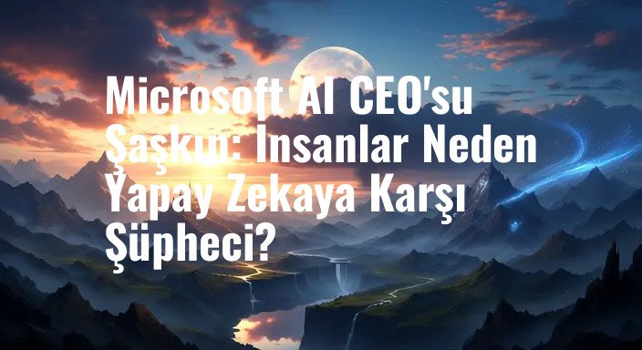 Microsoft AI CEO'su Şaşkın: İnsanlar Neden Yapay Zekaya Karşı Şüpheci?
