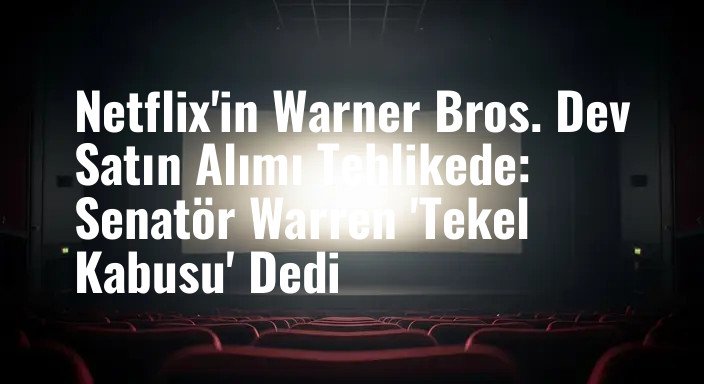 Netflix'in Warner Bros. Dev Satın Alımı Tehlikede: Senatör Warren 'Tekel Kabusu' Dedi