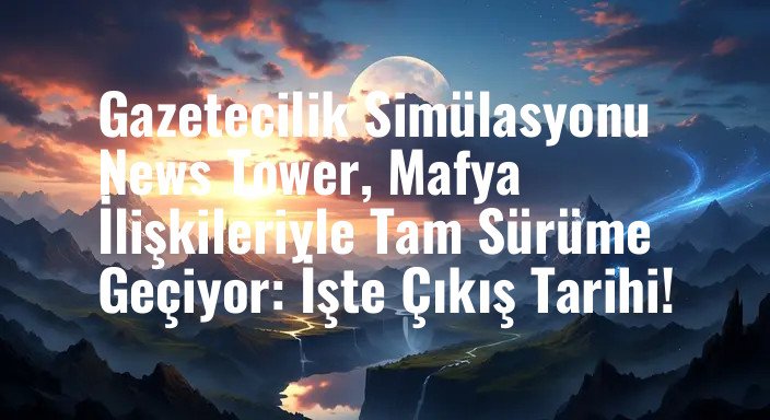 Gazetecilik Simülasyonu News Tower, Mafya İlişkileriyle Tam Sürüme Geçiyor: İşte Çıkış Tarihi!