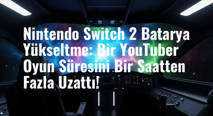 Nintendo Switch 2 Batarya Yükseltme: Bir YouTuber Oyun Süresini Bir Saatten Fazla Uzattı!