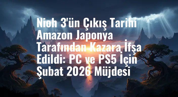 Nioh 3'ün Çıkış Tarihi Amazon Japonya Tarafından Kazara İfşa Edildi: PC ve PS5 İçin Şubat 2026 Müjdesi