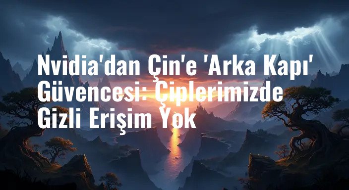 Nvidia'dan Çin'e 'Arka Kapı' Güvencesi: Çiplerimizde Gizli Erişim Yok
