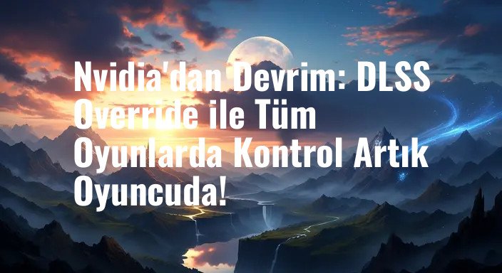 Nvidia'dan Devrim: DLSS Override ile Tüm Oyunlarda Kontrol Artık Oyuncuda!