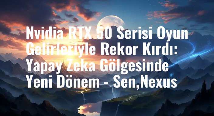 Nvidia RTX 50 Serisi Oyun Gelirleriyle Rekor Kırdı: Yapay Zeka Gölgesinde Yeni Dönem - Sen,Nexus