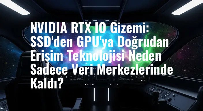 NVIDIA RTX IO Gizemi: SSD'den GPU'ya Doğrudan Erişim Teknolojisi Neden Sadece Veri Merkezlerinde Kaldı?