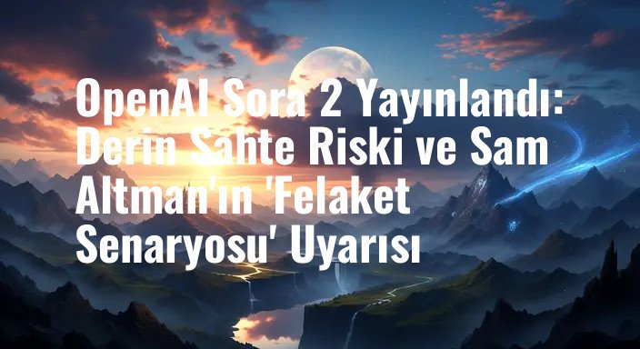 OpenAI Sora 2 Yayınlandı: Derin Sahte Riski ve Sam Altman'ın 'Felaket Senaryosu' Uyarısı