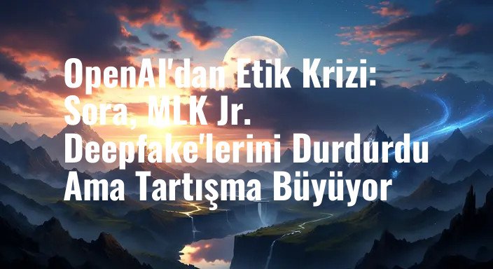 OpenAI'dan Etik Krizi: Sora, MLK Jr. Deepfake'lerini Durdurdu Ama Tartışma Büyüyor