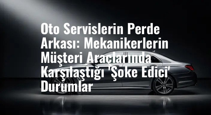 Oto Servislerin Perde Arkası: Mekanikerlerin Müşteri Araçlarında Karşılaştığı 'Şoke Edici' Durumlar