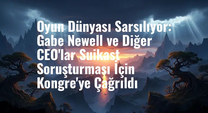Oyun Dünyası Sarsılıyor: Gabe Newell ve Diğer CEO'lar Suikast Soruşturması İçin Kongre'ye Çağrıldı