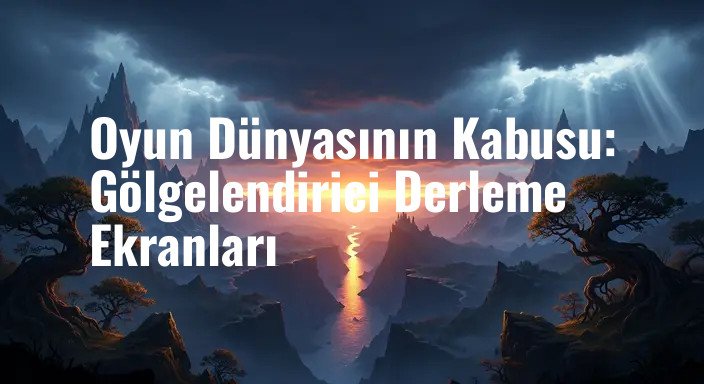 Oyun Dünyasının Kabusu: Gölgelendirici Derleme Ekranları