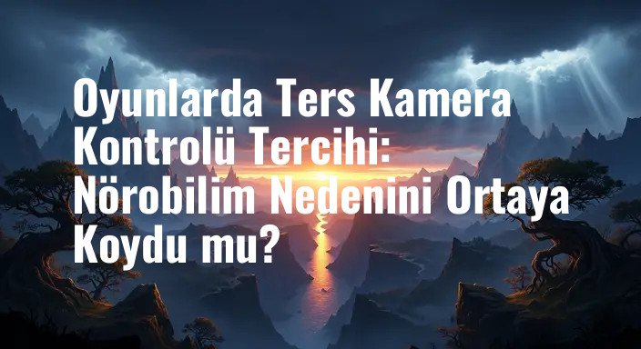 Oyunlarda Ters Kamera Kontrolü Tercihi: Nörobilim Nedenini Ortaya Koydu mu?