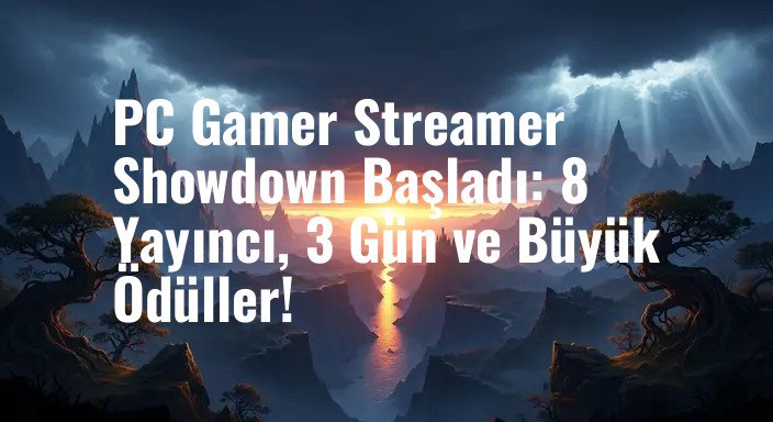 PC Gamer Streamer Showdown Başladı: 8 Yayıncı, 3 Gün ve Büyük Ödüller!
