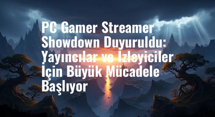PC Gamer Streamer Showdown Duyuruldu: Yayıncılar ve İzleyiciler İçin Büyük Mücadele Başlıyor