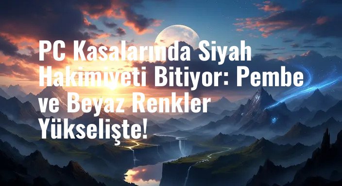 PC Kasalarında Siyah Hakimiyeti Bitiyor: Pembe ve Beyaz Renkler Yükselişte!