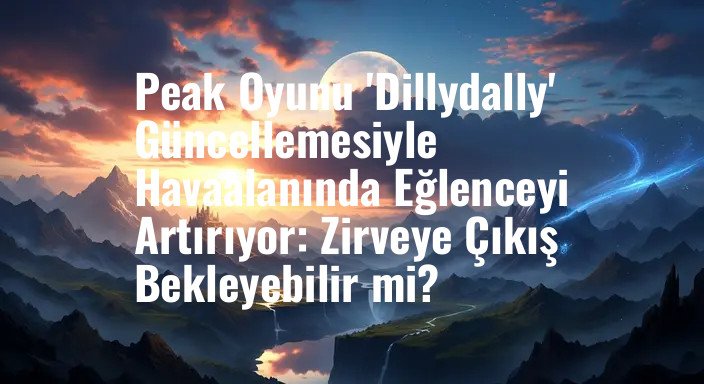 Peak Oyunu 'Dillydally' Güncellemesiyle Havaalanında Eğlenceyi Artırıyor: Zirveye Çıkış Bekleyebilir mi?
