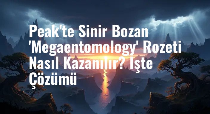 Peak'te Sinir Bozan 'Megaentomology' Rozeti Nasıl Kazanılır? İşte Çözümü