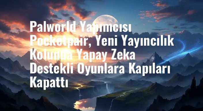 Palworld Yapımcısı Pocketpair, Yeni Yayıncılık Kolunda Yapay Zeka Destekli Oyunlara Kapıları Kapattı