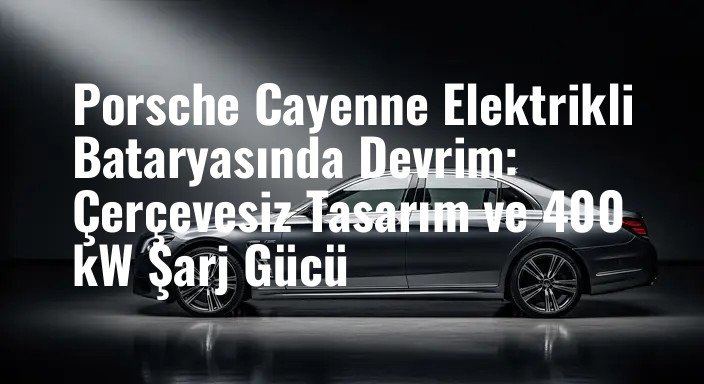 Porsche Cayenne Elektrikli Bataryasında Devrim: Çerçevesiz Tasarım ve 400 kW Şarj Gücü