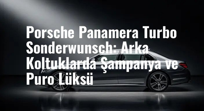 Porsche Panamera Turbo Sonderwunsch: Arka Koltuklarda Şampanya ve Puro Lüksü
