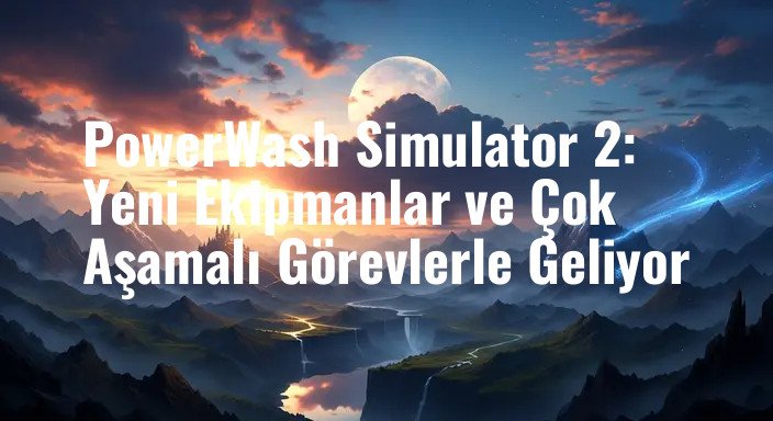 PowerWash Simulator 2: Yeni Ekipmanlar ve Çok Aşamalı Görevlerle Geliyor