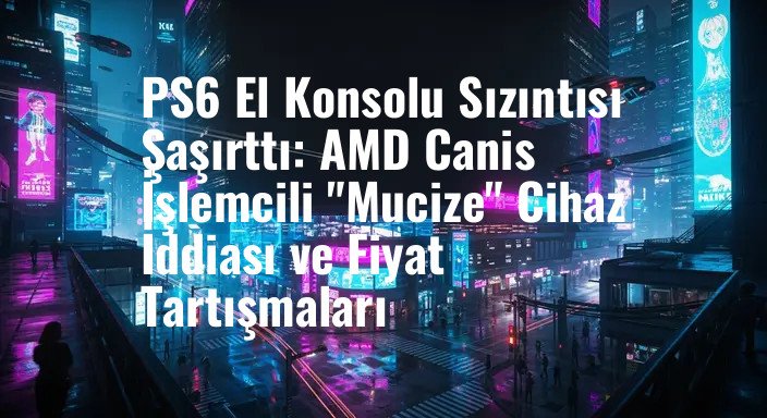 PS6 El Konsolu Sızıntısı Şaşırttı: AMD Canis İşlemcili "Mucize" Cihaz İddiası ve Fiyat Tartışmaları