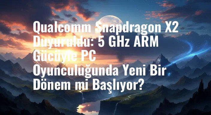 Qualcomm Snapdragon X2 Duyuruldu: 5 GHz ARM Gücüyle PC Oyunculuğunda Yeni Bir Dönem mi Başlıyor?