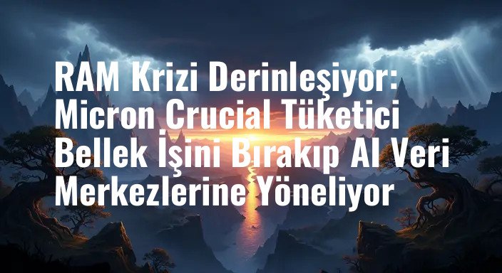 RAM Krizi Derinleşiyor: Micron Crucial Tüketici Bellek İşini Bırakıp AI Veri Merkezlerine Yöneliyor